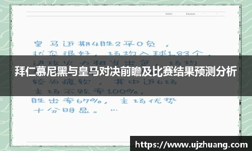 拜仁慕尼黑与皇马对决前瞻及比赛结果预测分析
